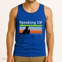 Speaking Up For Those Who CanT Stop Animal Abuse Awareness Tank Top thumb 3