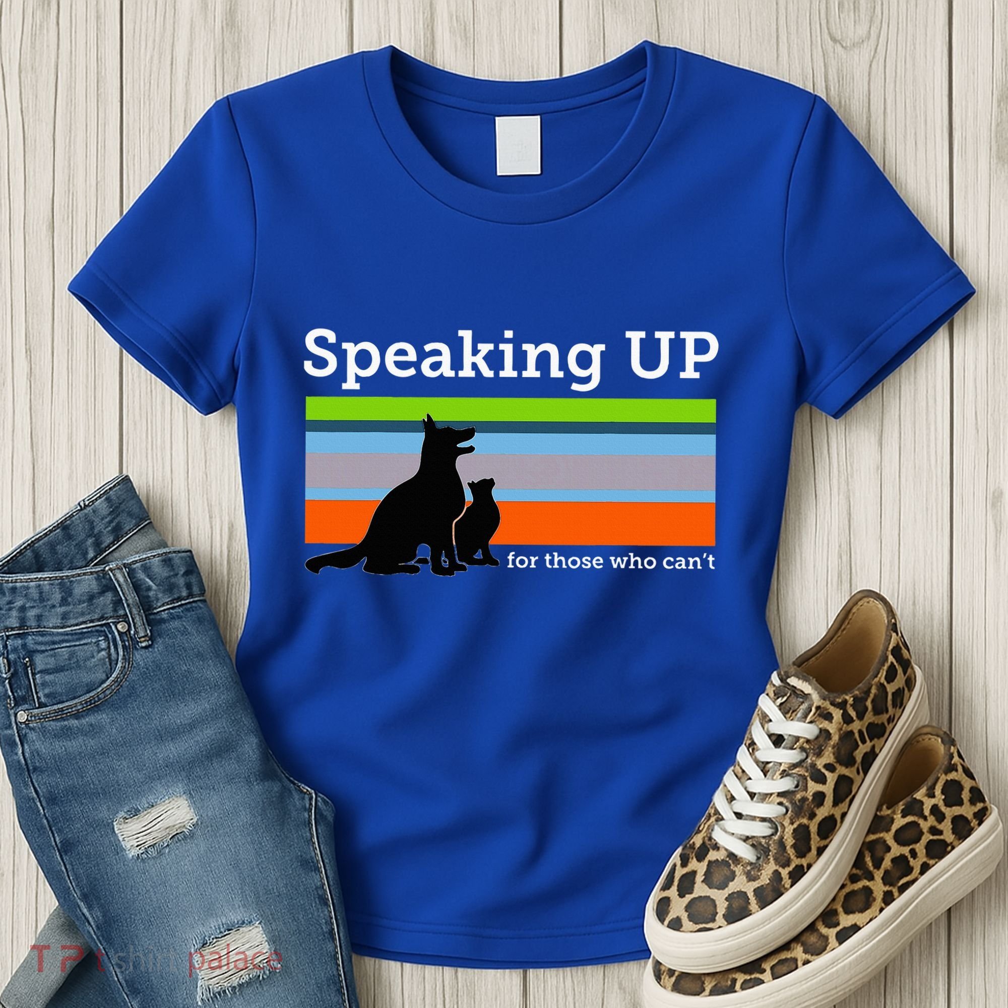 Speaking Up For Those Who CanT Stop Animal Abuse Awareness Women's T-Shirt