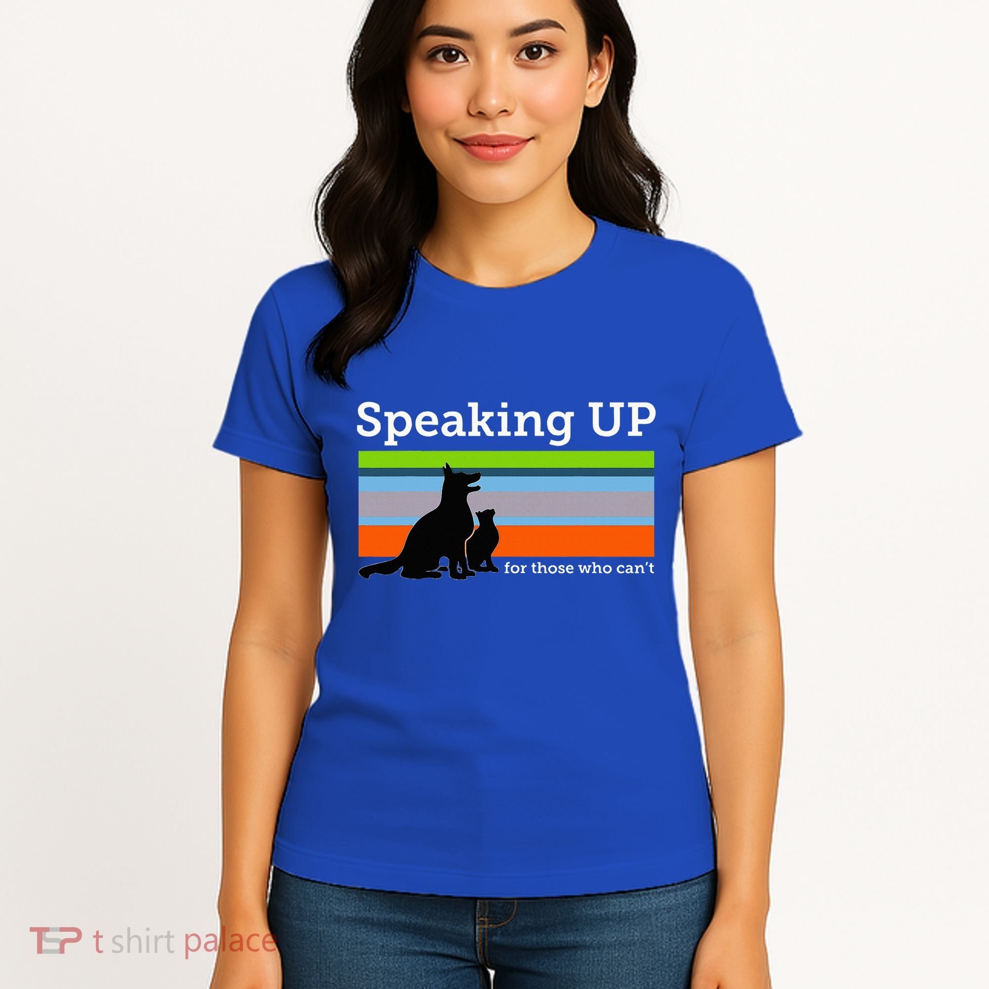 Speaking Up For Those Who CanT Stop Animal Abuse Awareness Women's T-Shirt