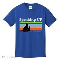 Speaking Up For Those Who CanT Stop Animal Abuse Awareness Kids T-Shirt thumb 0