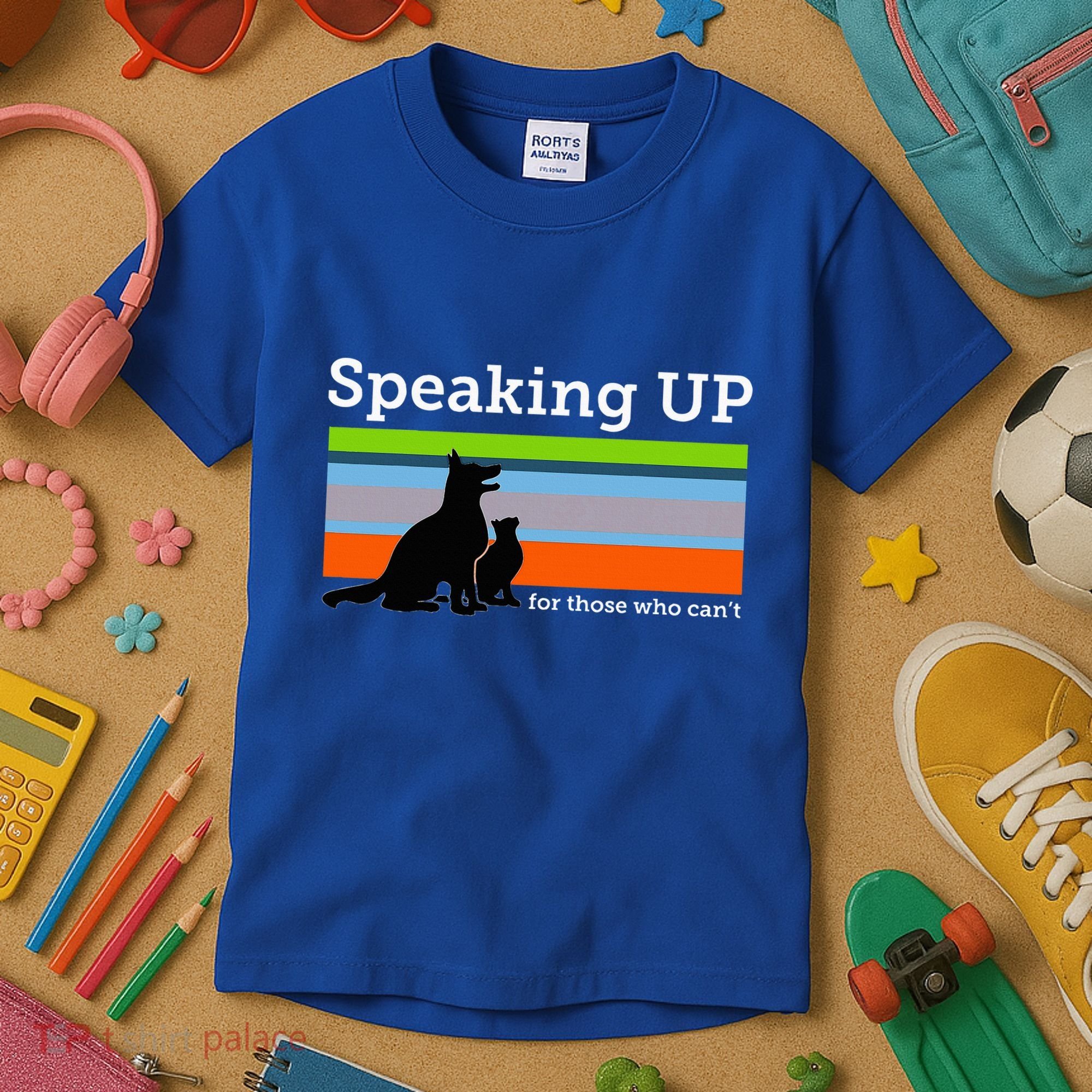 Speaking Up For Those Who CanT Stop Animal Abuse Awareness Kids T-Shirt