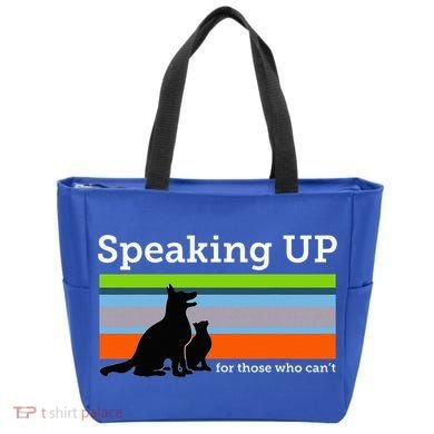 Speaking Up For Those Who CanT Stop Animal Abuse Awareness Tote Bag