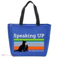 Speaking Up For Those Who CanT Stop Animal Abuse Awareness Tote Bag thumb 0