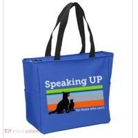 Speaking Up For Those Who CanT Stop Animal Abuse Awareness Tote Bag thumb 2