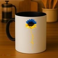 Sunflower Ukrainian Flag Tee I Stand With Ukraine Peace Gift Coffee Mug thumb 4