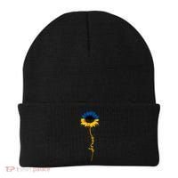 Sunflower Ukrainian Flag Tee I Stand With Ukraine Peace Gift Beanie thumb 0