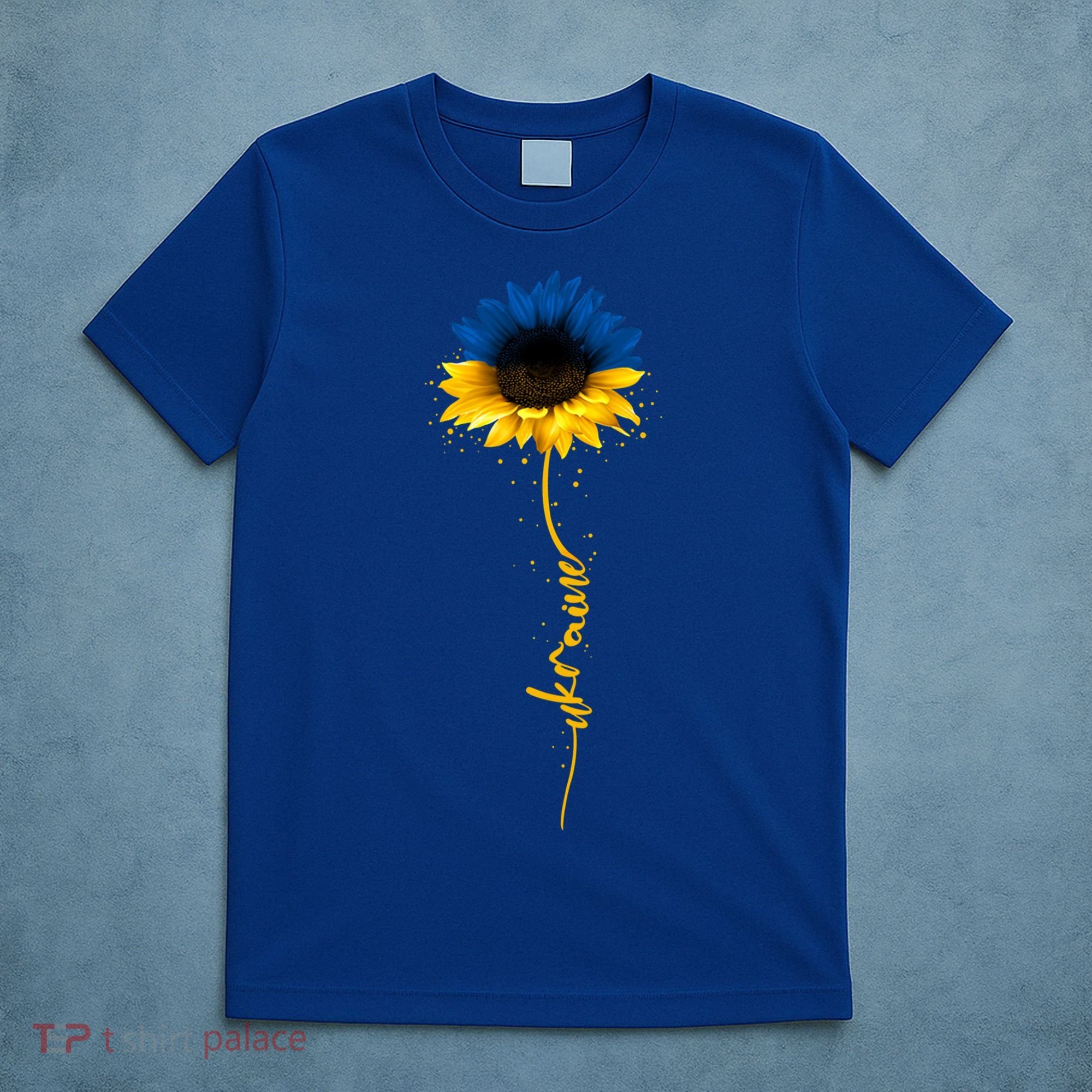 Sunflower Ukrainian Flag Tee I Stand With Ukraine Peace Gift T-Shirt