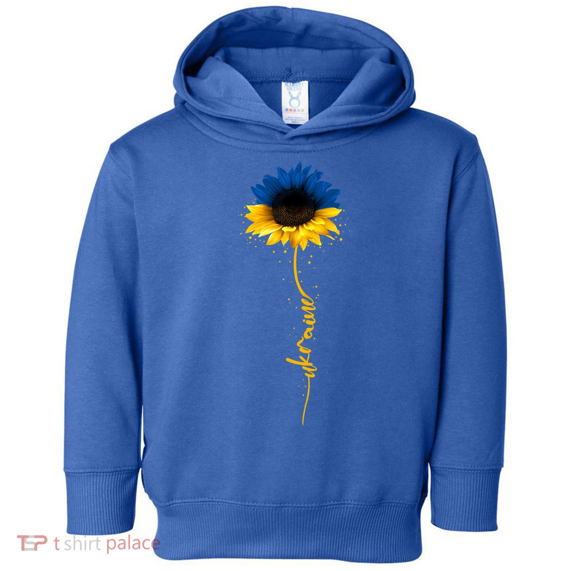 Sunflower Ukrainian Flag Tee I Stand With Ukraine Peace Gift Toddler Hoodie