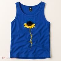 Sunflower Ukrainian Flag Tee I Stand With Ukraine Peace Gift Tank Top thumb 2