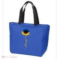 Sunflower Ukrainian Flag Tee I Stand With Ukraine Peace Gift Tote Bag thumb 3