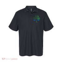 Shamrock USA Flag Thin Blue Line Police St Patricks Day Polo thumb 0