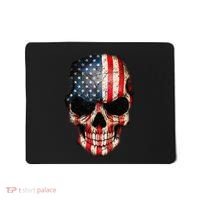 Skull USA Flag 4th of July American Patriotic Mousepad thumb 0