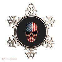 Skull USA Flag 4th of July American Patriotic Ornament thumb 0