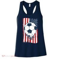 Soccer USA Flag, Soccer Ball Graphic Boys Women's Tank Top thumb 0