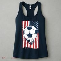 Soccer USA Flag, Soccer Ball Graphic Boys Women's Tank Top thumb 3