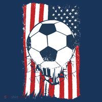 Soccer USA Flag, Soccer Ball Graphic Boys Visor thumb 3