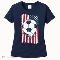 Soccer USA Flag, Soccer Ball Graphic Boys Women's T-Shirt thumb 0