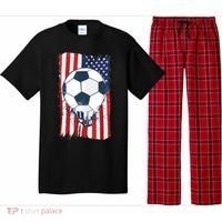 Soccer USA Flag , Soccer Ball Graphic Boys  Pajama Set thumb 0