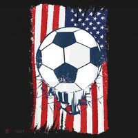 Soccer USA Flag , Soccer Ball Graphic Boys  Polo thumb 3