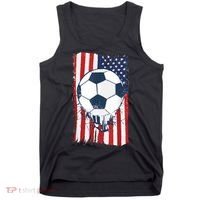 Soccer USA Flag , Soccer Ball Graphic Boys  Tank Top thumb 0