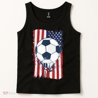 Soccer USA Flag , Soccer Ball Graphic Boys  Tank Top thumb 2