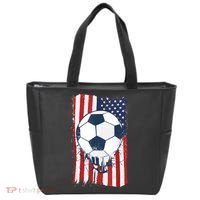 Soccer USA Flag , Soccer Ball Graphic Boys  Tote Bag thumb 0