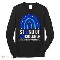 Stand Up For Children Stop Child Abuse Prevention Awareness Long Sleeve Shirt thumb 0