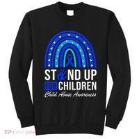 Stand Up For Children Stop Child Abuse Prevention Awareness Sweatshirt thumb 0