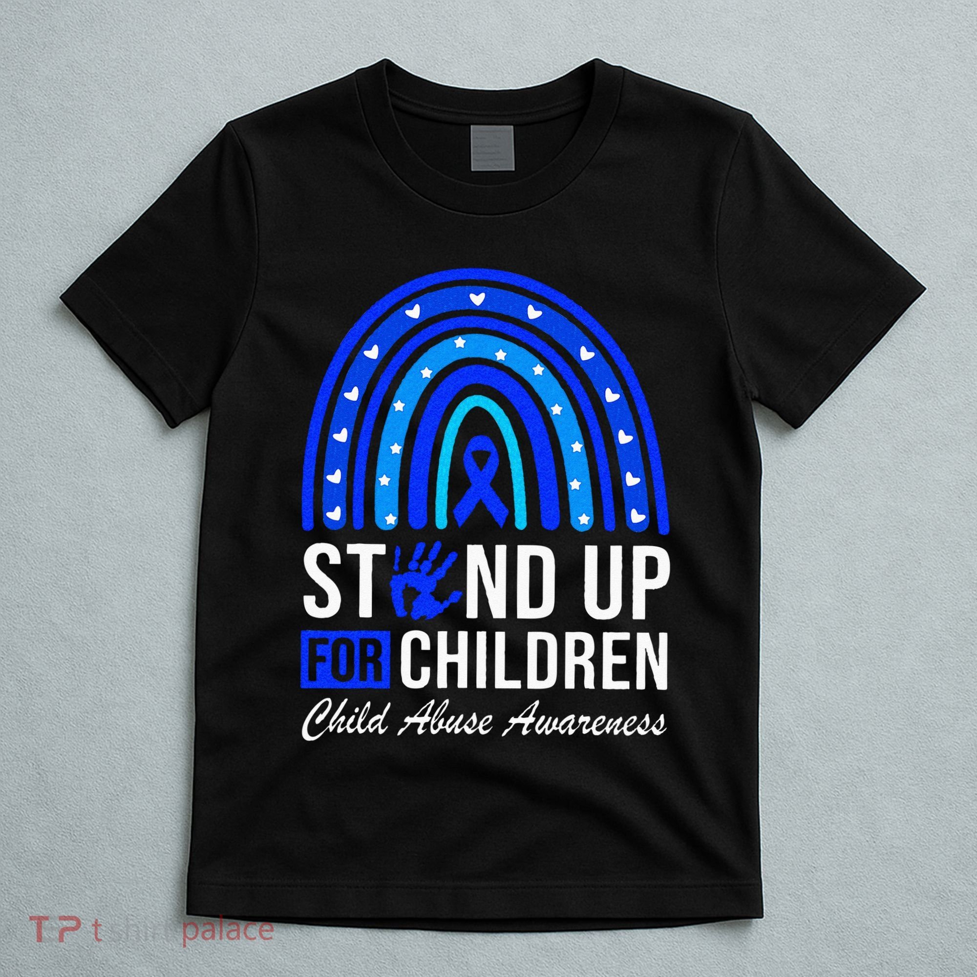 Stand Up For Children Stop Child Abuse Prevention Awareness T-Shirt
