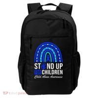 Stand Up For Children Stop Child Abuse Prevention Awareness Backpack thumb 0