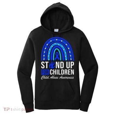 Stand Up For Children Stop Child Abuse Prevention Awareness Women's Hoodie