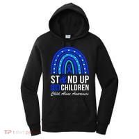 Stand Up For Children Stop Child Abuse Prevention Awareness Women's Hoodie thumb 0