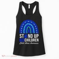 Stand Up For Children Stop Child Abuse Prevention Awareness Women's Tank Top thumb 0