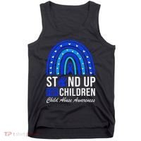 Stand Up For Children Stop Child Abuse Prevention Awareness Tank Top thumb 0