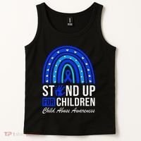 Stand Up For Children Stop Child Abuse Prevention Awareness Tank Top thumb 2