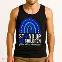 Stand Up For Children Stop Child Abuse Prevention Awareness Tank Top thumb 3