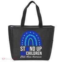 Stand Up For Children Stop Child Abuse Prevention Awareness Tote Bag thumb 0