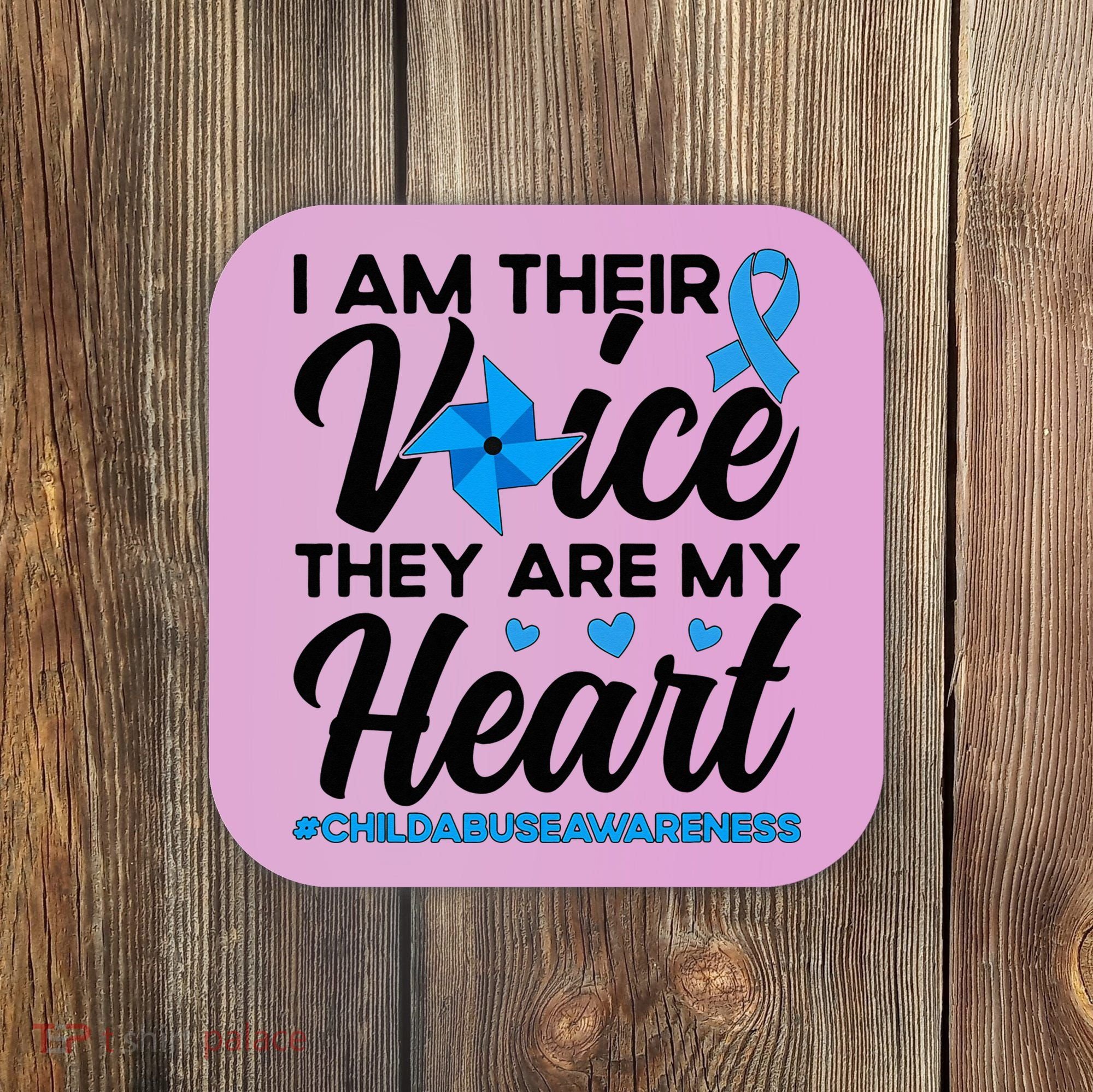 Stand Up For Children Boho Rainbow Child Abuse Awareness Coaster
