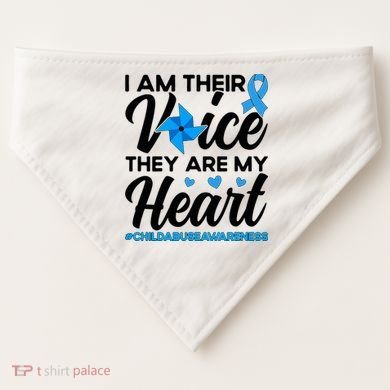 Stand Up For Children Boho Rainbow Child Abuse Awareness USA-Made Doggie Bandana