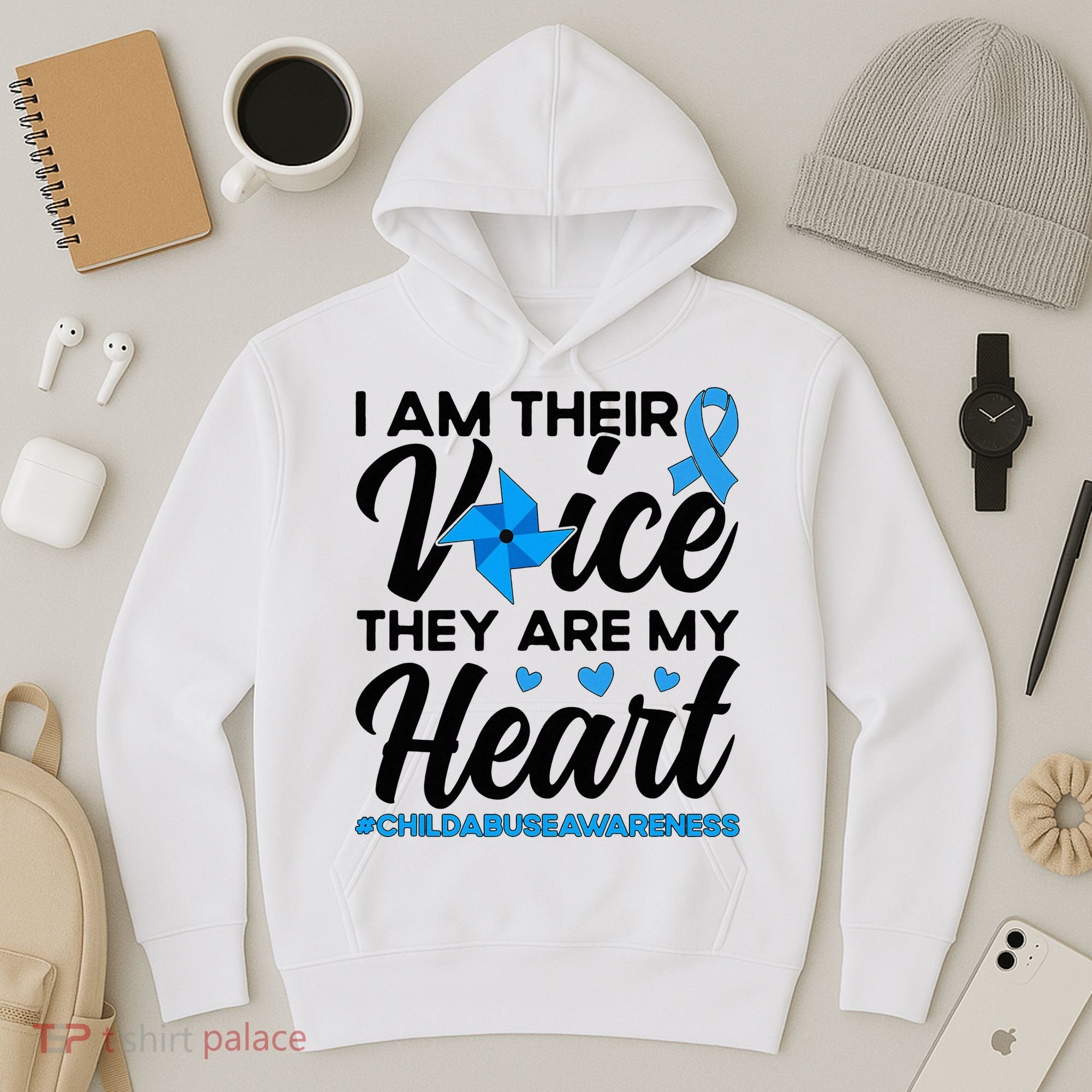 Stand Up For Children Boho Rainbow Child Abuse Awareness Hoodie