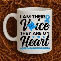 Stand Up For Children Boho Rainbow Child Abuse Awareness Coffee Mug thumb 2