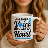 Stand Up For Children Boho Rainbow Child Abuse Awareness Coffee Mug thumb 3