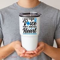 Stand Up For Children Boho Rainbow Child Abuse Awareness Tumbler thumb 2