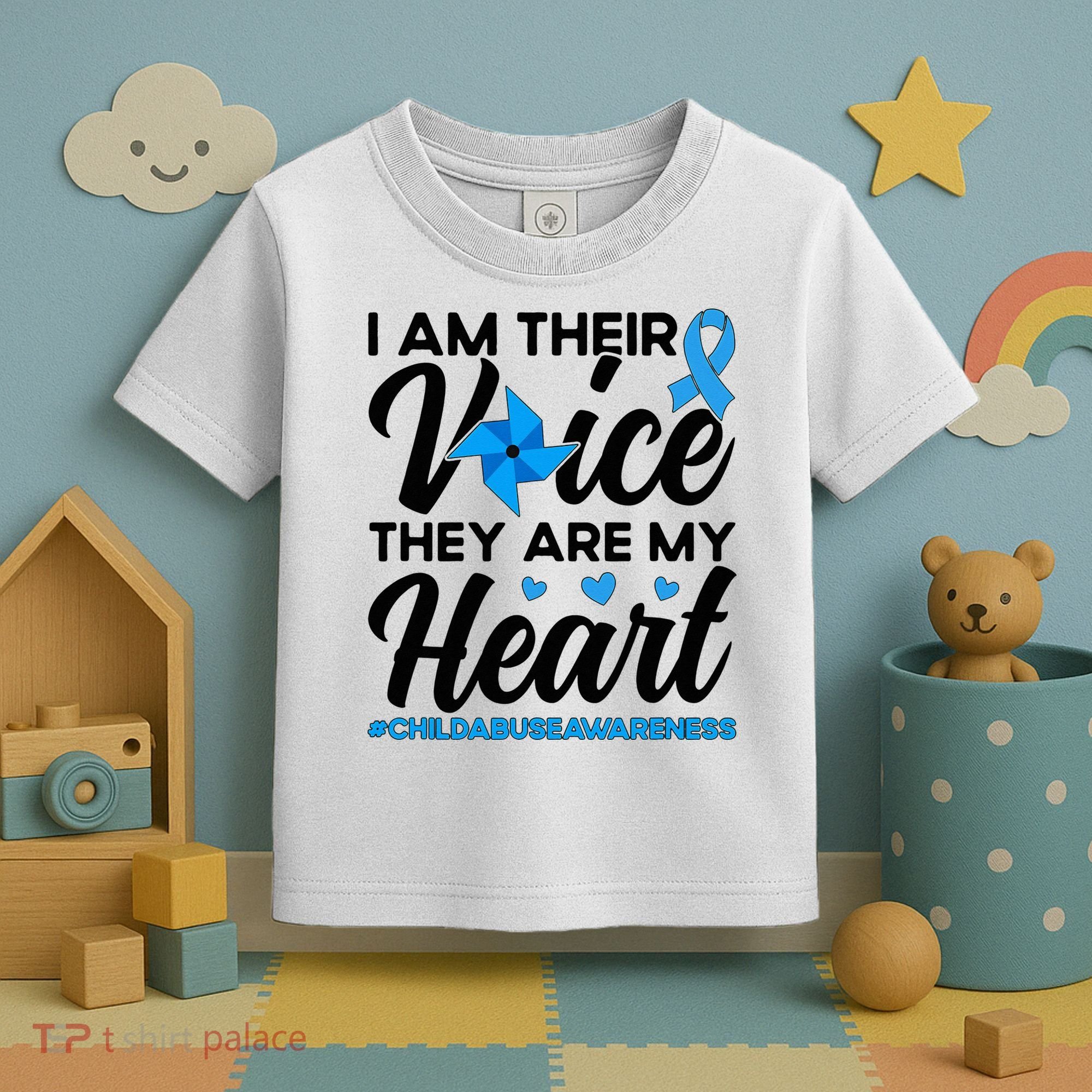 Stand Up For Children Boho Rainbow Child Abuse Awareness Toddler T-Shirt