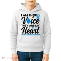 Stand Up For Children Boho Rainbow Child Abuse Awareness Kids Hoodie thumb 4