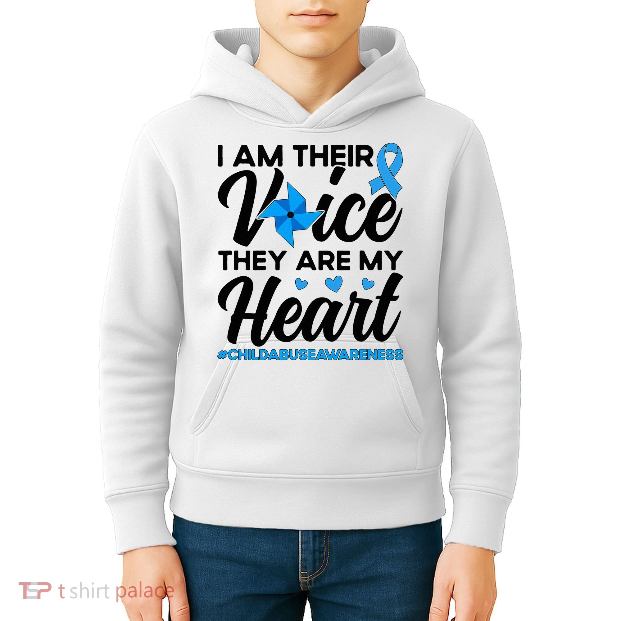 Stand Up For Children Boho Rainbow Child Abuse Awareness Kids Hoodie