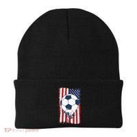 Soccer USA Flag, Soccer Ball Graphic Beanie thumb 0