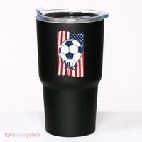 Soccer USA Flag, Soccer Ball Graphic Tumbler thumb 0