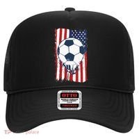 Soccer USA Flag, Soccer Ball Graphic Hat thumb 0