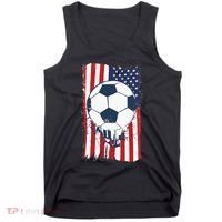 Soccer USA Flag, Soccer Ball Graphic Tank Top thumb 0